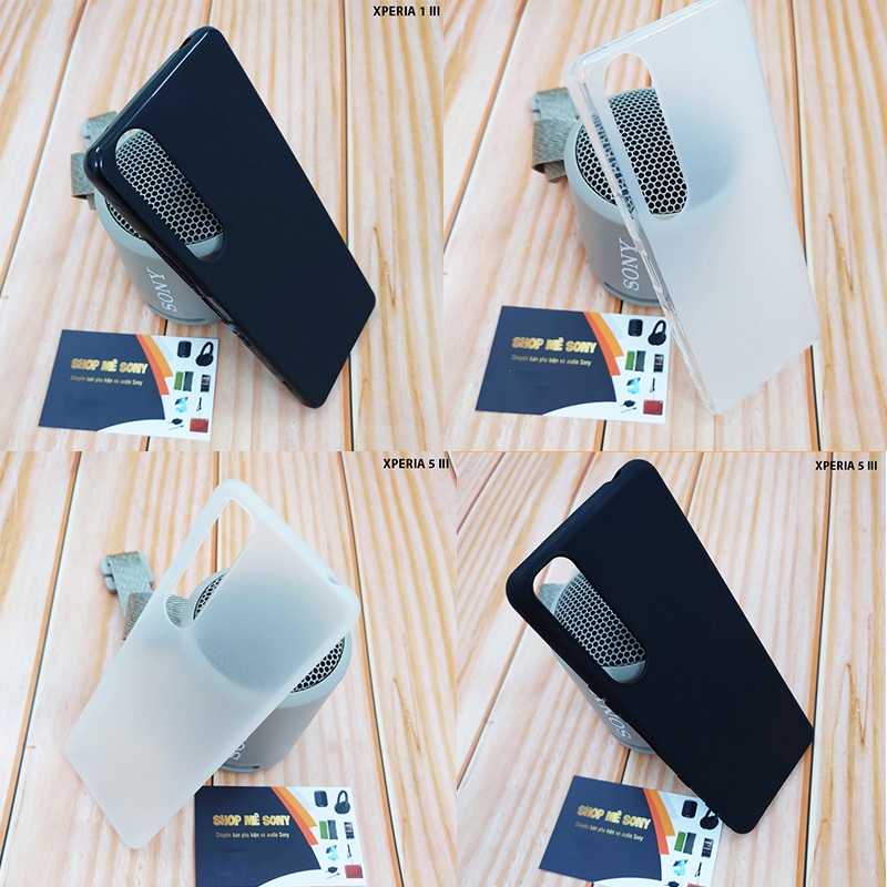 Xperia 1 - Xperia 5 - Xperia 1 III - Xperia 5 III - Xperia 10 III - เคสเคลือบป้องกันลายนิ้วมือ