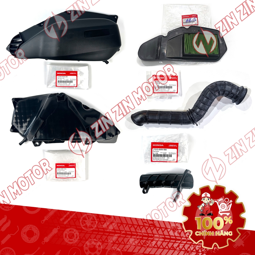 ท่อไอเสีย E, ชุดกล่องกรองอากาศ AB 2016, Air Blade 2017 2018 2019 17210-K29-900, 17225-K66-V01, 17245