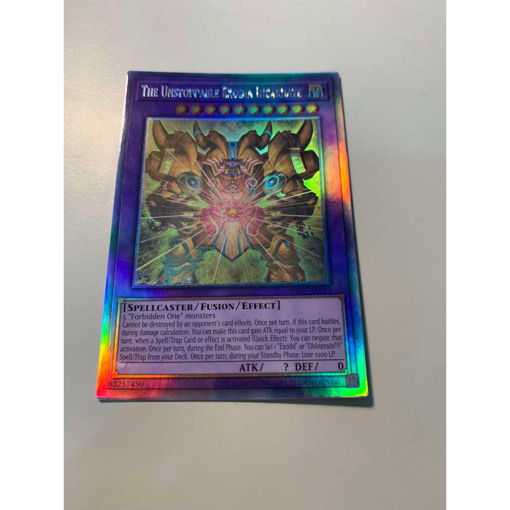 การ์ด yugioh ของแท้ The Unstoppable Exodia Incarnate