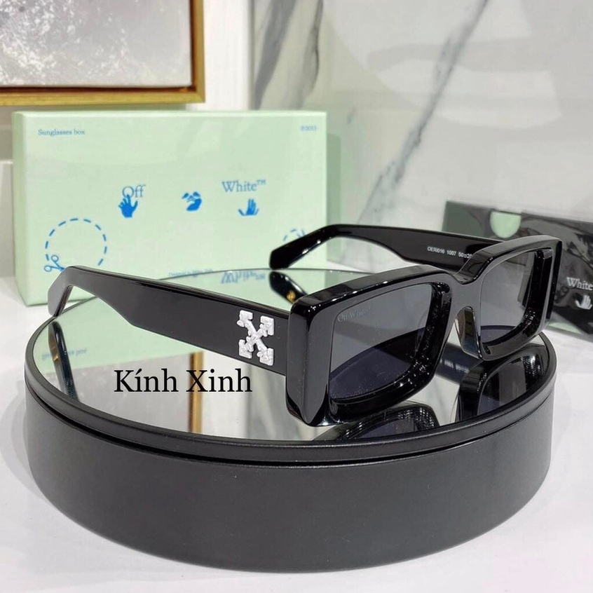 แฟชั่นแว่นกันแดด Off White Square Eye