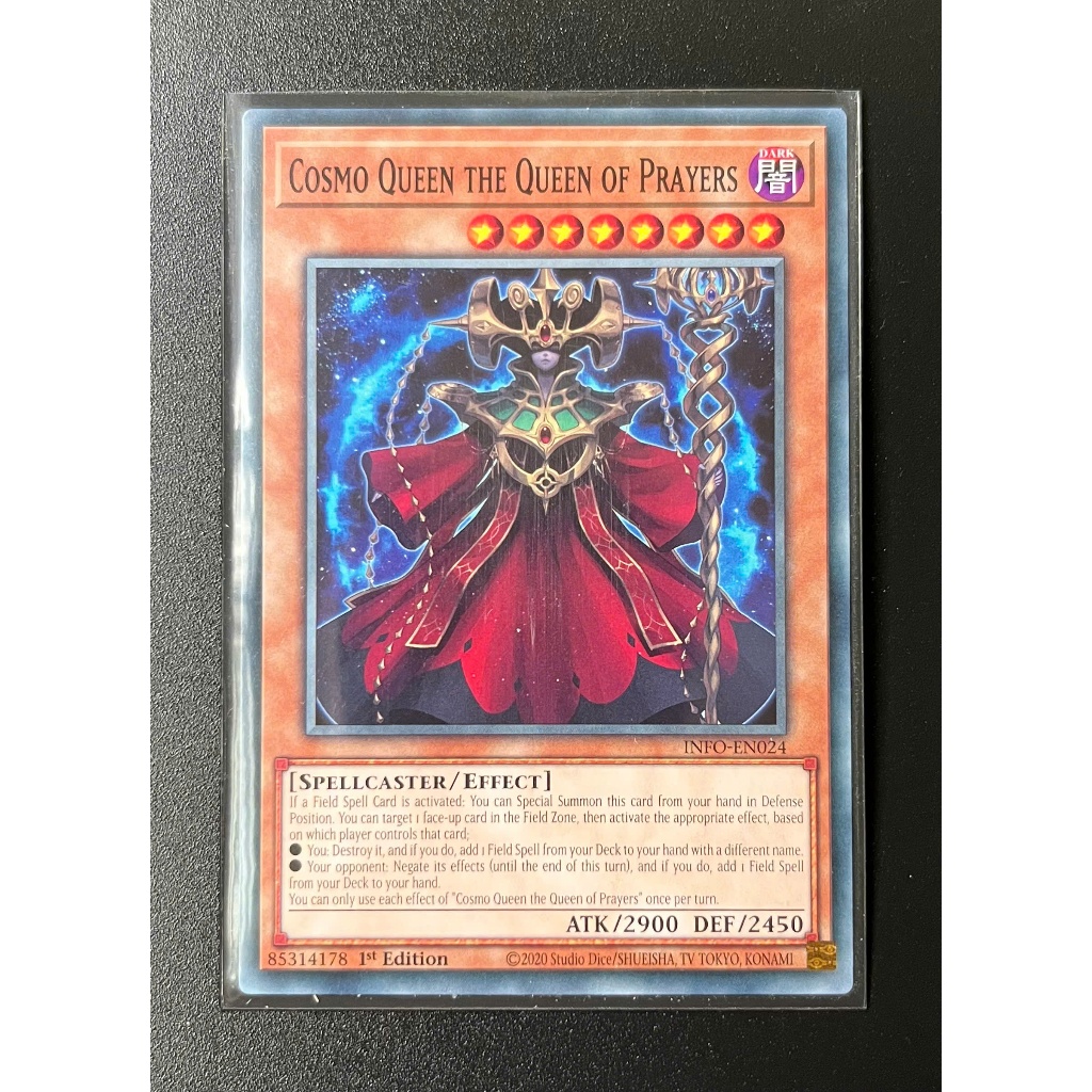 YMS - [การ์ด Yugioh] - [TCG-UK] - INFO-EN024 - Cosmo Queen the Queen of Prayers - ฉบับทั่วไป 1