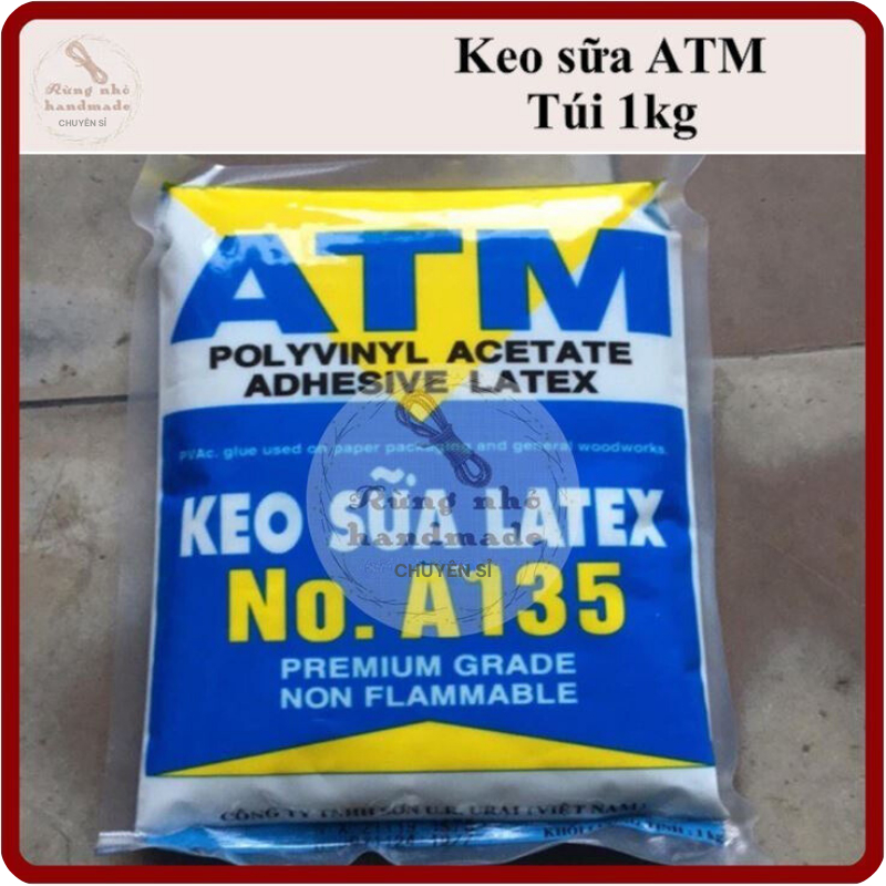 ATM 135 กาวนม ถุง 1กก. – กาว ATM ของแท้ สําหรับทําสไลม์ แฮนด์เมด ทําเอง
