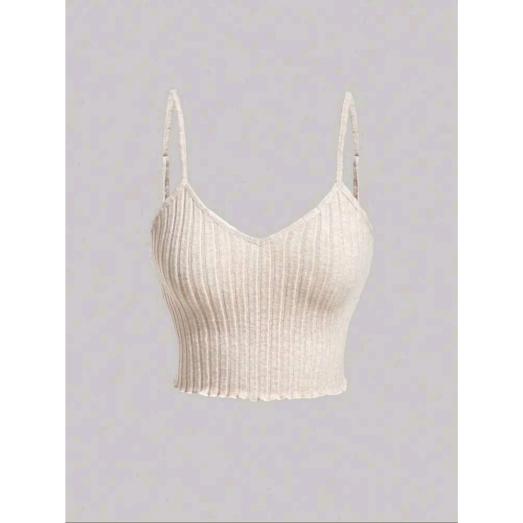 (AVAILABLE IN PINK, BEIGE, BLACK 2XS - BUY BACK 1 SIZE COMPARED TO NORMAL WEAR - SHEIN) ISY TOP - Y2