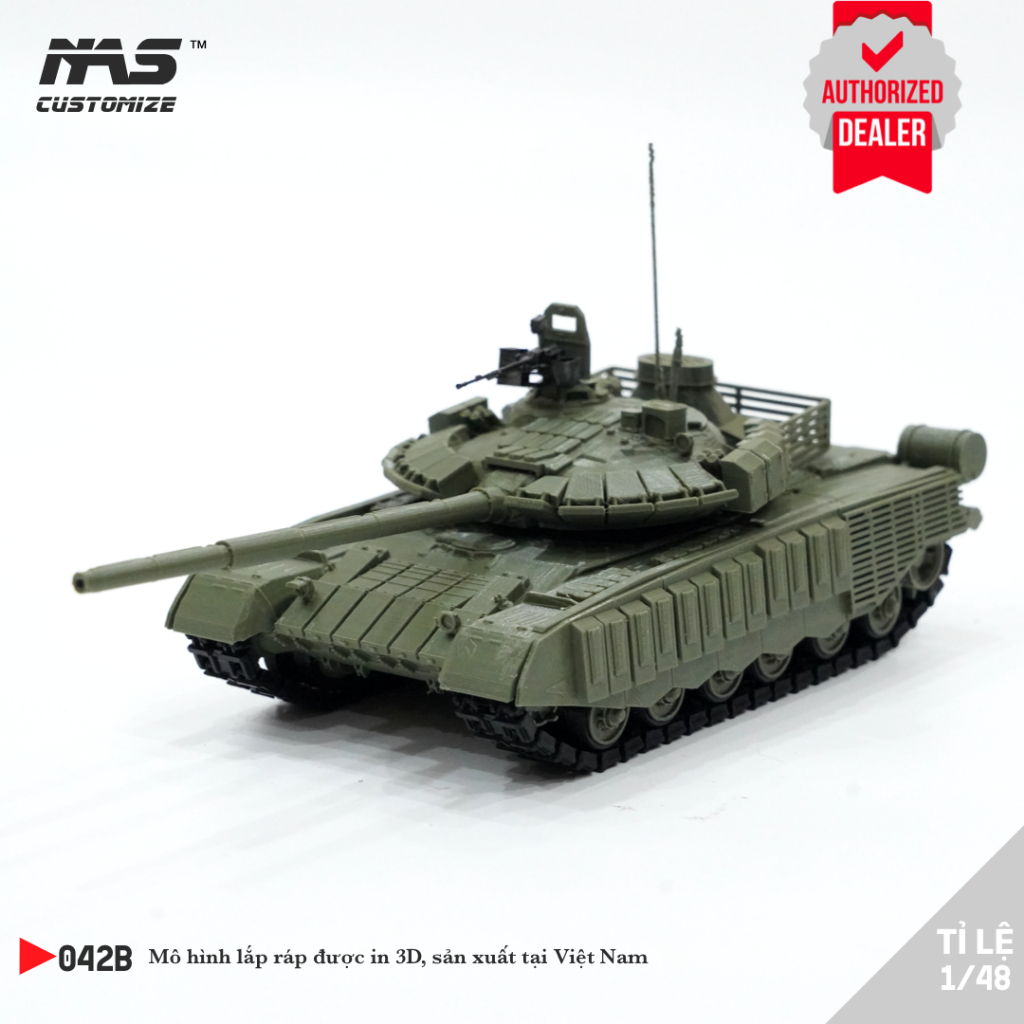 [NAS] โมเดลประกอบของถัง T-80 BVM ขยาย 1/48 โมเดลประกอบทหารของถังรัสเซีย T-80