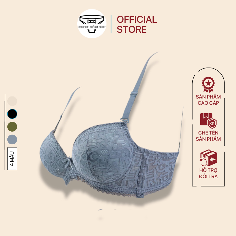 บราบุนวมหนา 5.5 ซม. บราไร้ขอบ 912 Super Lift คุณภาพสูงลูกไม้นุ่ม Breathable - DL170 [Size Up]