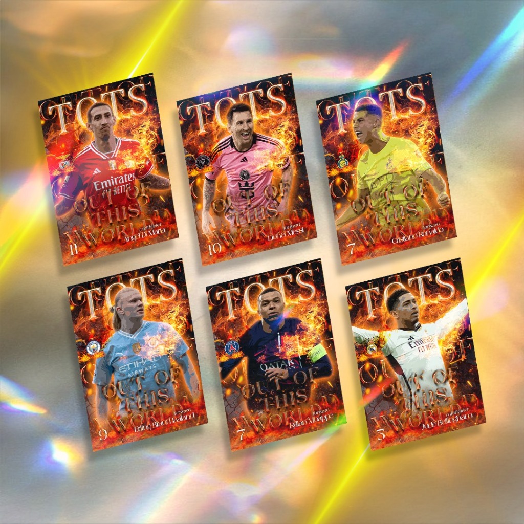 Tots OUT OF THIS WORLD 2024 | ฉลากฟ้า | การ์ดนักฟุตบอล | Ronaldo CR7 Messi M10 De Bruyne Mbappe Neymar Haaland