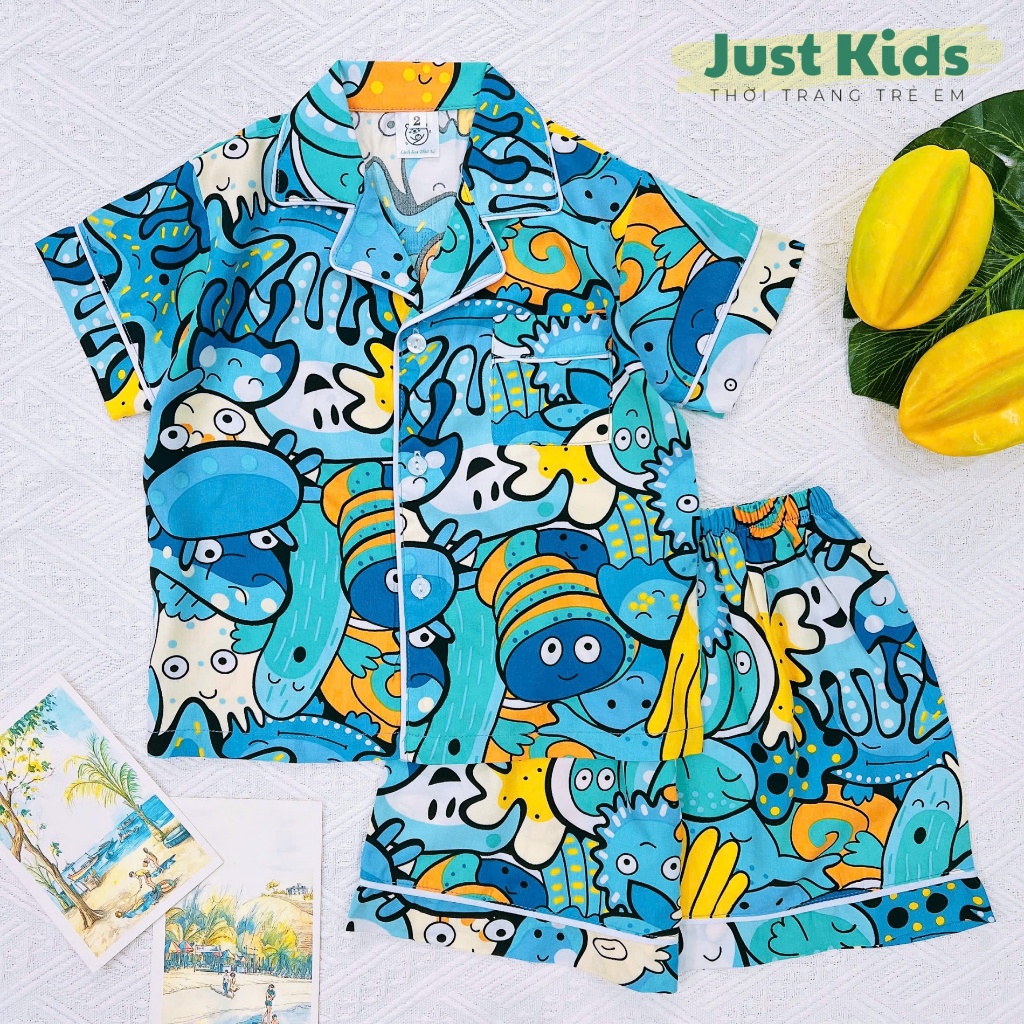 BOYS TOLE PIJAMA SET - BOYS TIGHS LINEN PIJAMA SET ออกแบบสวย ตัดเย็บอย่างดี