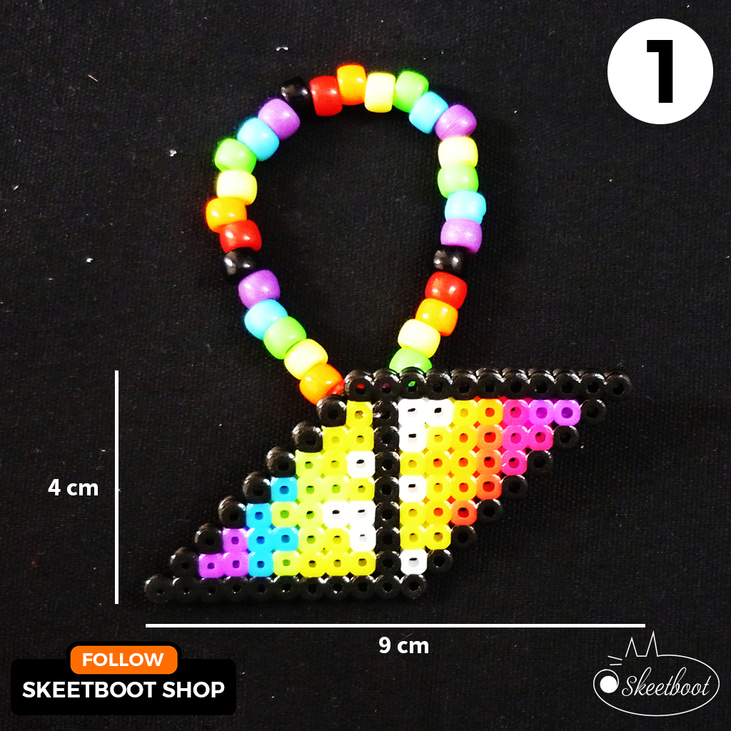 สร้อยข้อมือ Kandi Avicii - สร้อยข้อมือ Avicii perler - เครื่องประดับแกะสลัก DJ EDM เทศกาล raver