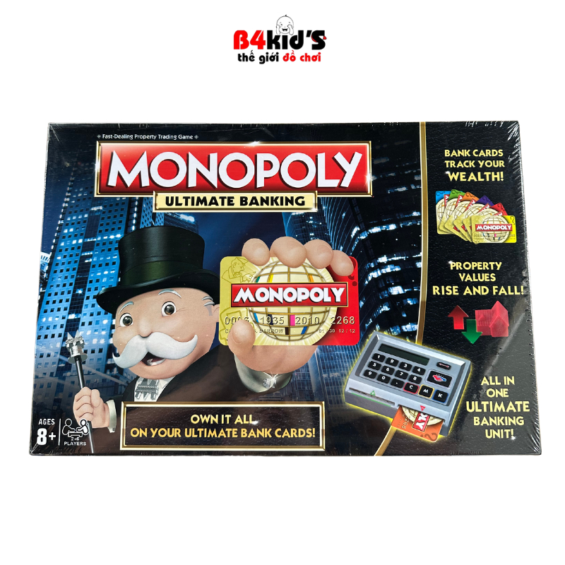 Monopoly Ultimate Banking 4.0 เกมเศรษฐีพร้อมเครื่องรูดบัตร ATM เวอร์ชันภาษาอังกฤษ B4KIDS