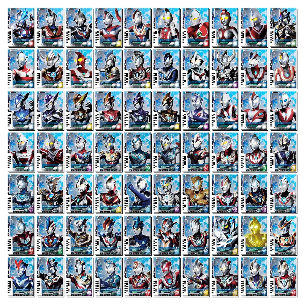 [พิเศษสะท้อนแสง 7 สี] การ์ดอุลตร้าแมน มิติ - ขนาด 5.9 x 8.6 ซม