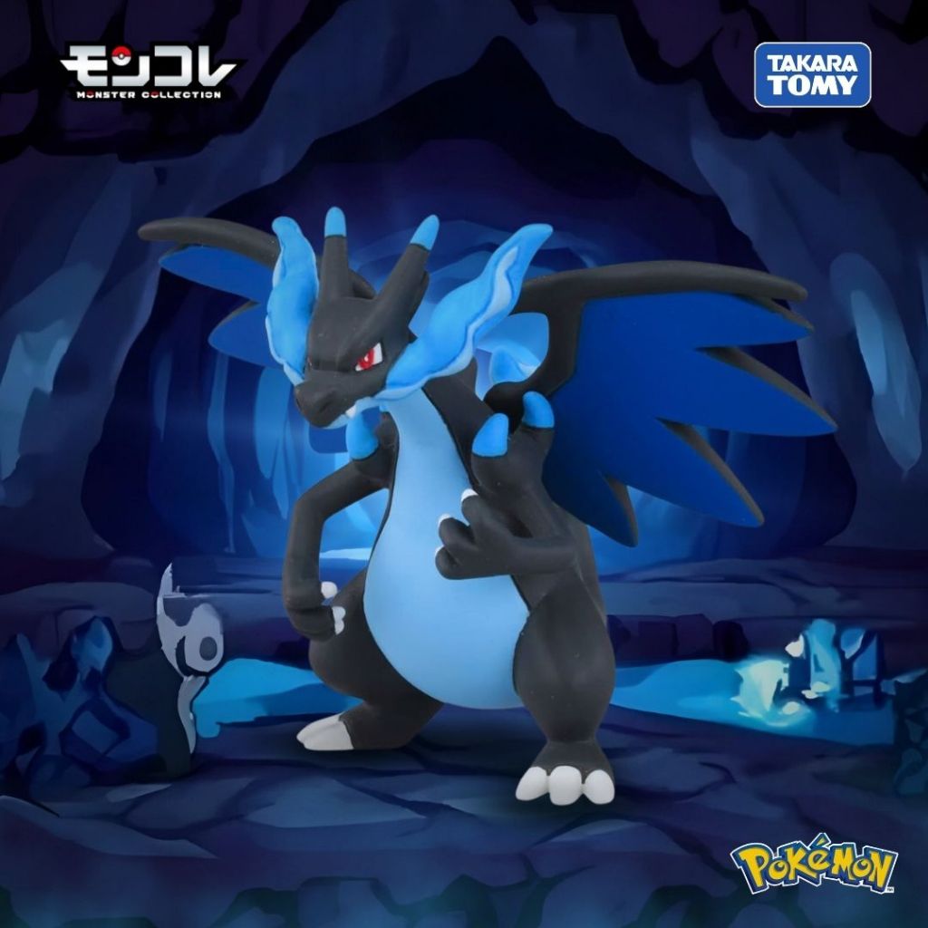 โมเดล Pokemon Moncolle EX MS-51 Mega Charizard X 912088 Fullbox ของแท้ Takara Tomy - Victoys