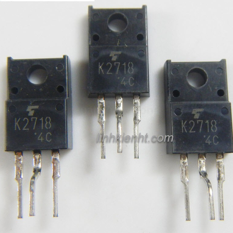 กระเป๋า 2 MOSFETs K2718 2SK2718 TO-220 2.5A 900V (Channel N) ถอดประกอบ