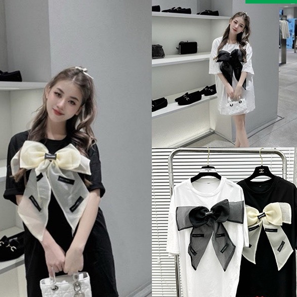 โบว์ชีฟอง สําหรับเดรส ชุด ขนาด 40x30ซม หมุด สําหรับอุปกรณ์ซ่อมเสื้อผ้า