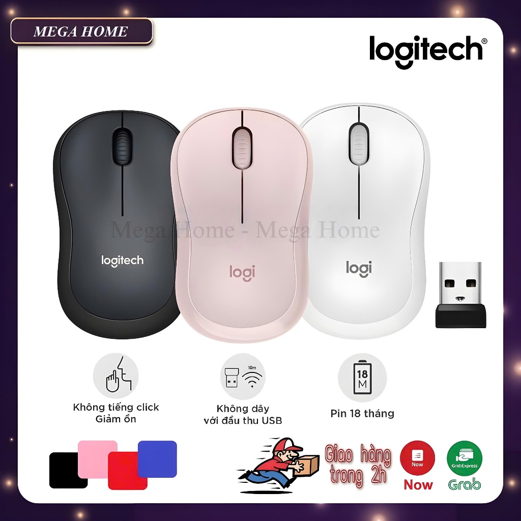 เมาส์ไร้สาย Logitech เมาส์คอมพิวเตอร์ logitech M220 ไม่ทําให้เสียงรบกวนเมื่อทํางาน