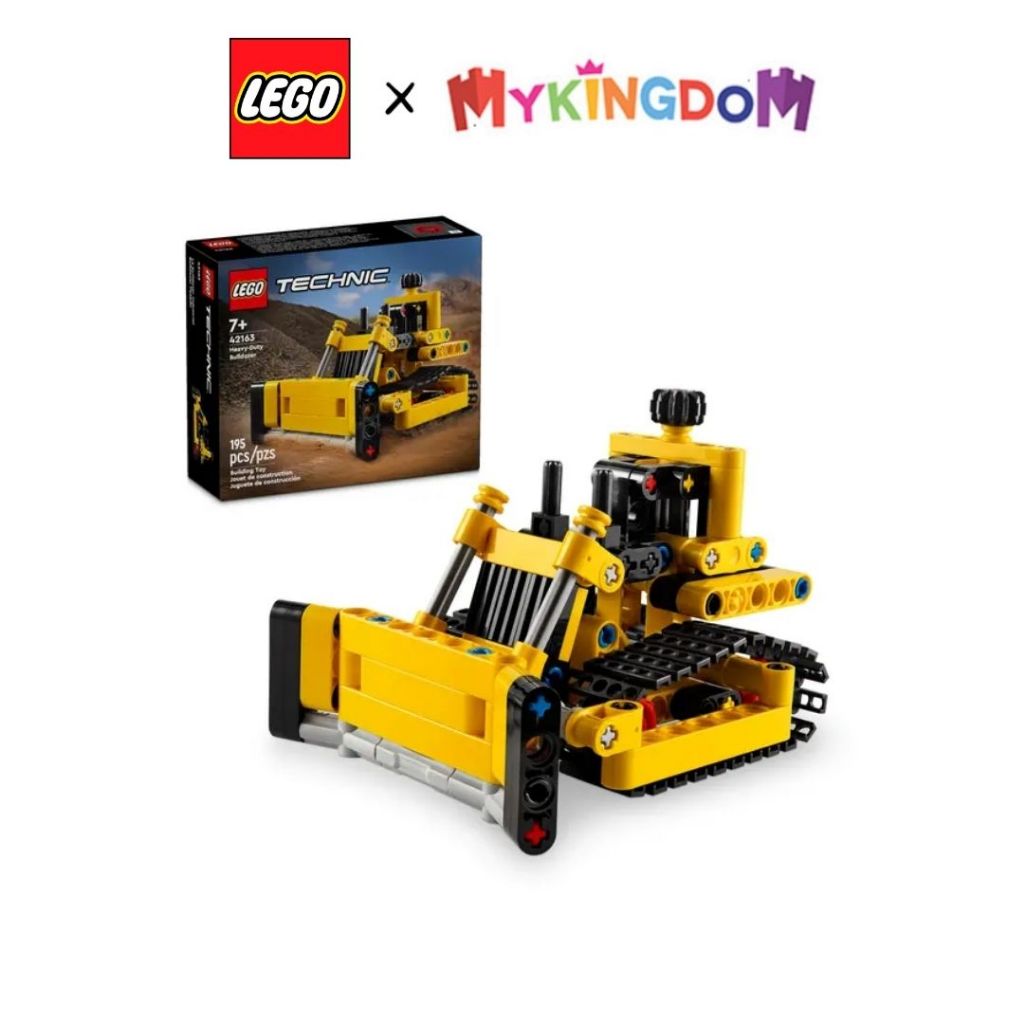 LEGO TECHNIC 42163 ของเล่นประกอบรถปราบดินหนัก (195 ส่วน)