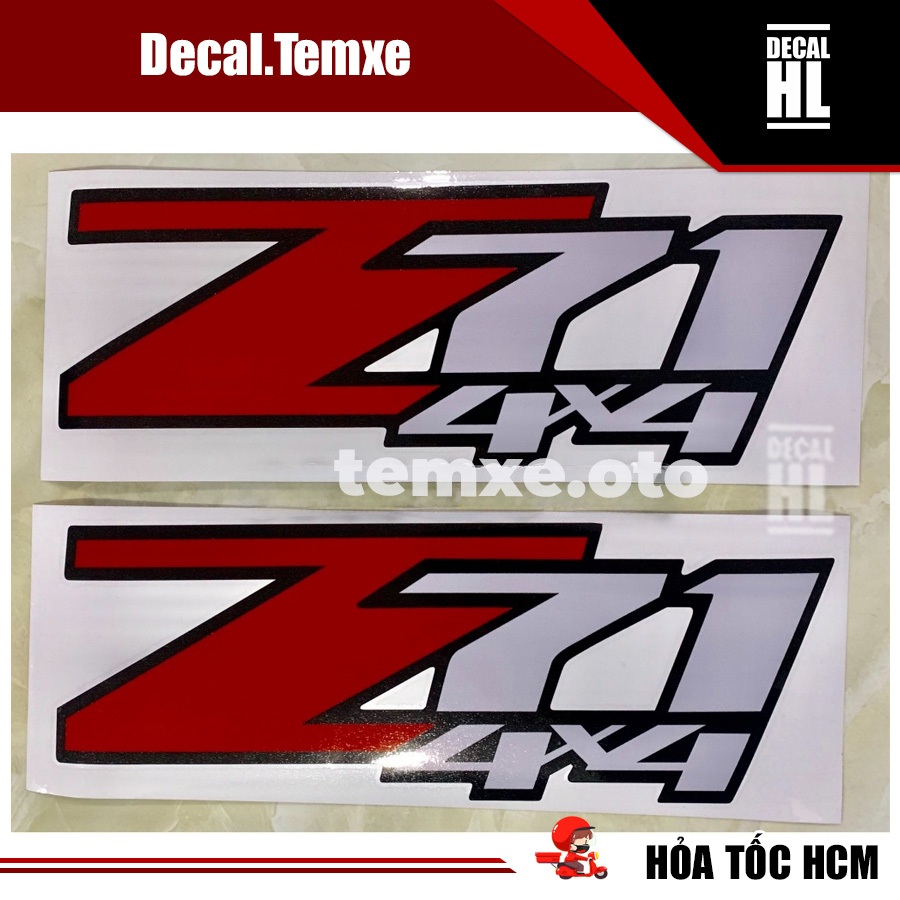 สติ๊กเกอร์ Z71 4x4 สําหรับ Chevrolet Colorado Z71 4x4 สติ๊กเกอร์ติดรถทูบริดจ์หลังโคโลราโด