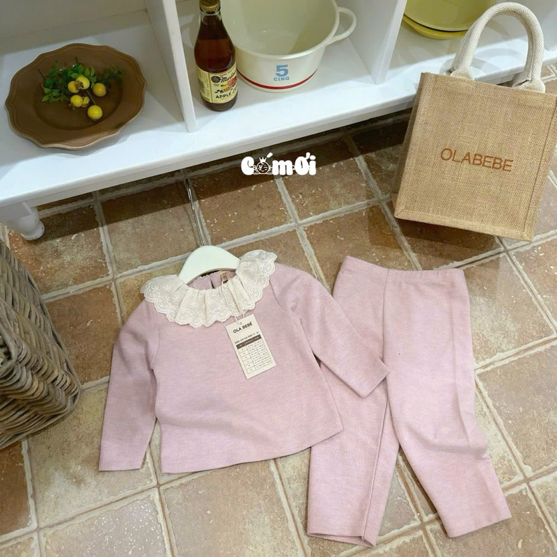 เซน ชุดขนกระต่ายคอปกสําหรับเด็กผู้หญิง-1185