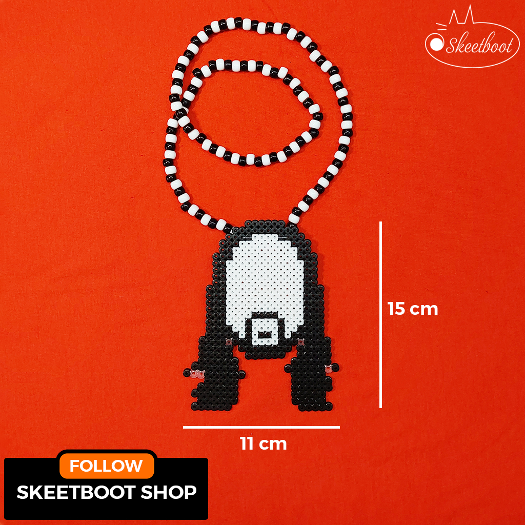 สร้อยคอ Kandi Steve Aoki - สร้อยคอ perler - rave edm อุปกรณ์เทศกาลดนตรี