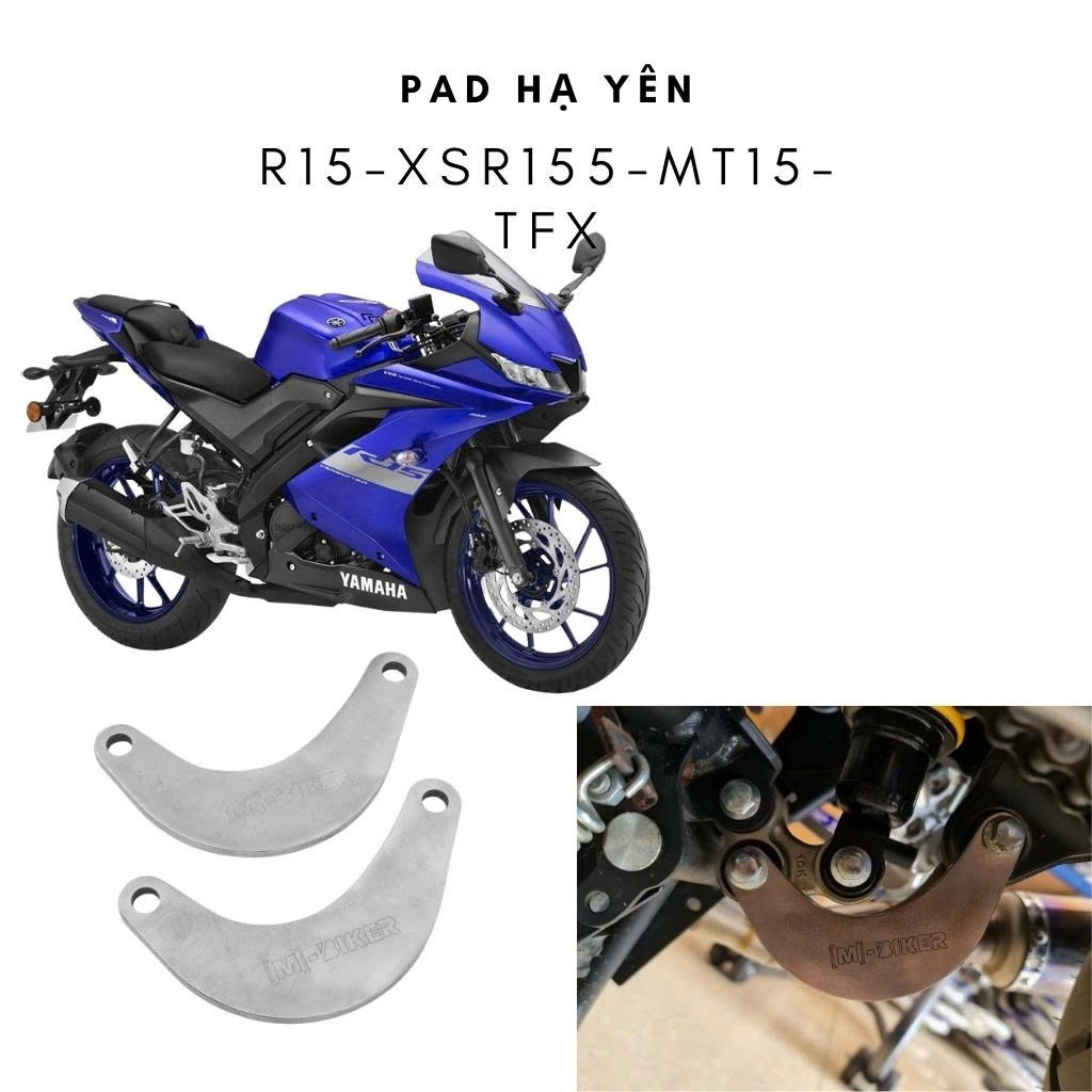 แผ่นรองลดอาน R15, XSR155, MT15, TFX, แผ่นรองลดเบาะต่ําถึง 2 ซม. และ 3 ซม.