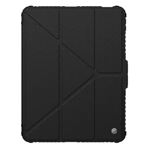IPAD PRO 11 นิ้ว M4 2024 NILLKIN BUMPER SHOCKPROOF LEATHER CASE ปกป้องกล้อง (สีดํา)