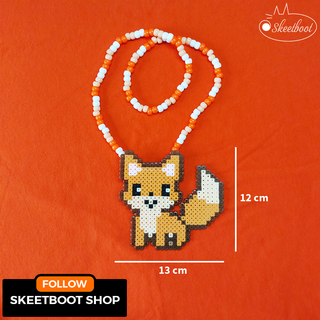 สร้อยคอจิ้งจอก Kandi - สร้อยคอจิ้งจอก - เครื่องประดับแกะสลักน่ารักสวยมาก เทศกาล edm