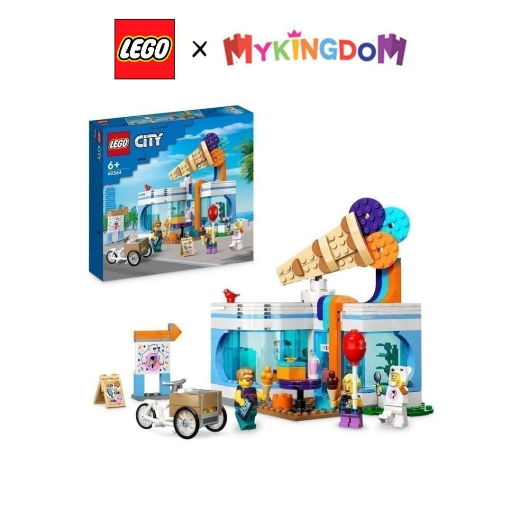 Lego City 60363 ของเล่นประกอบร้านไอศกรีม (296 ส่วน)