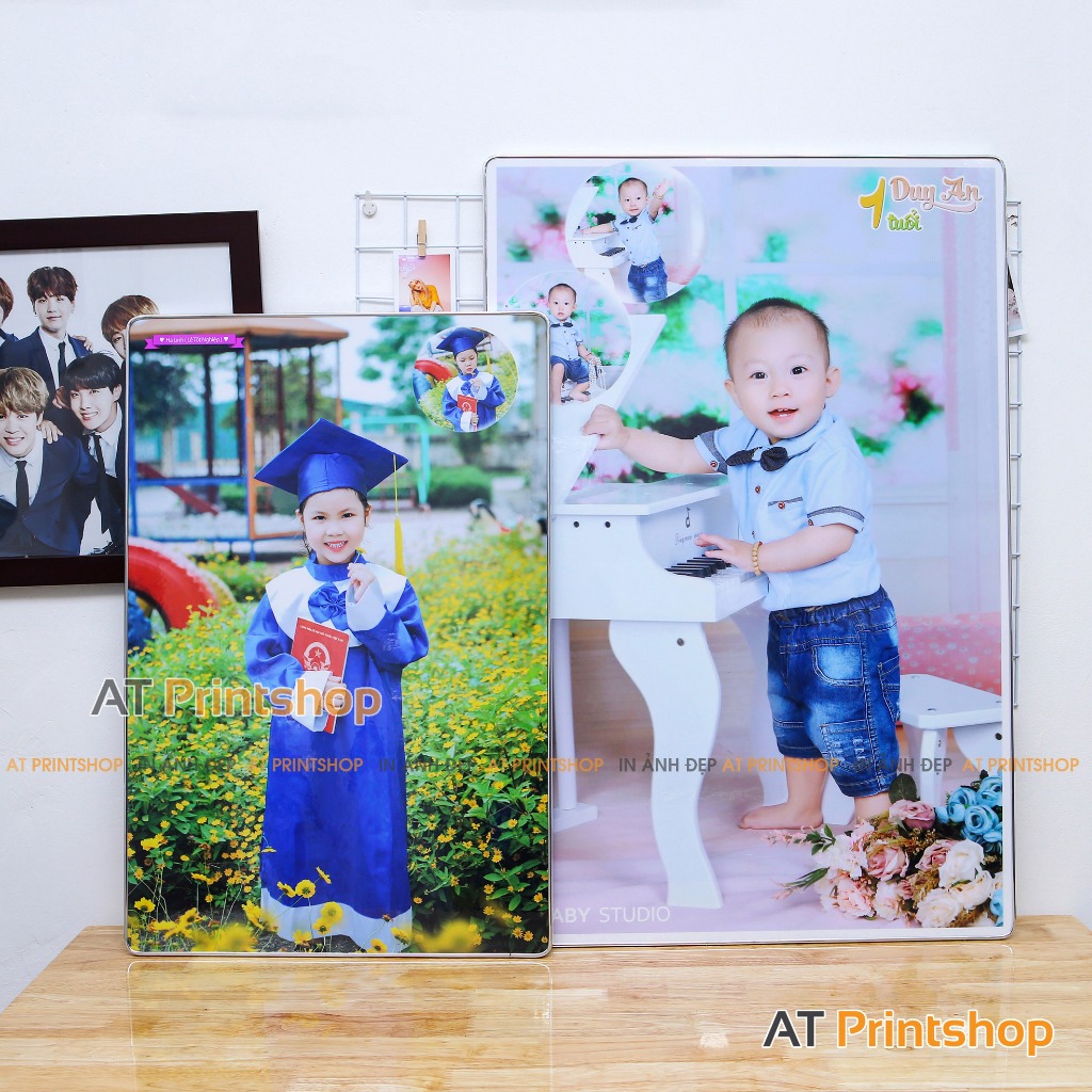 กรอบรูปไม้ไมก้า 30x45, 40x60, 50x75 - พิมพ์ตามคําขอ