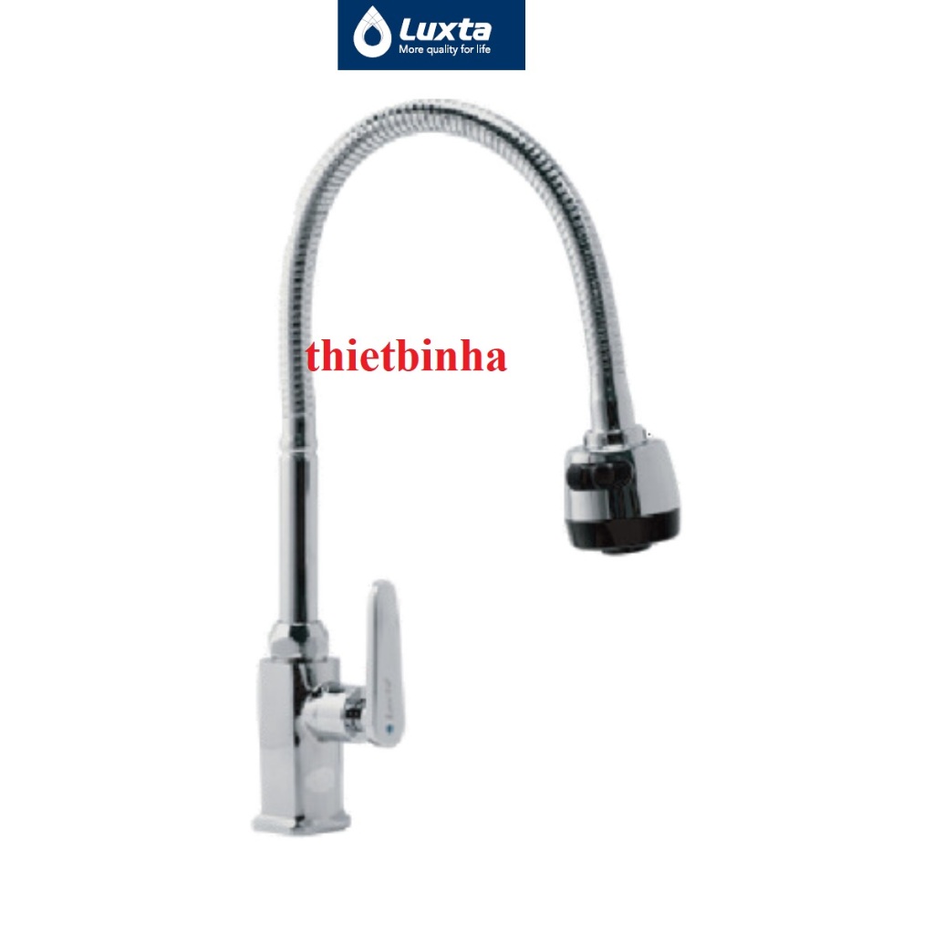 Luxta ก๊อกอ่างล้างจานแบบยืดหยุ่นเย็น เพิ่มแรงดัน 2 โหมด หมุนได้ 360 องศา L3102T3B, L3101T3B, L3114T3