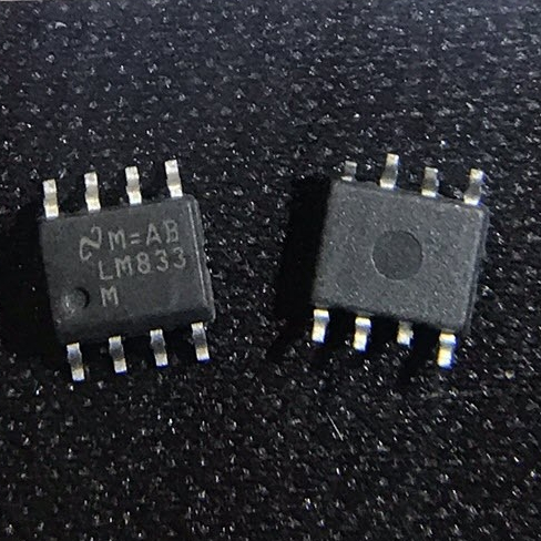 Combo 5 เครื่องขยายสัญญาณปฏิบัติการวาง LM833DT LM833 833 SOP-8 ใหม่