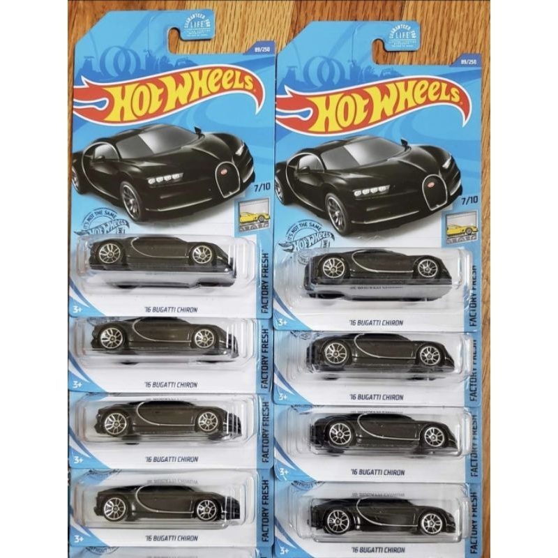 Hotwheels Bugatti Chiron Black Model Car