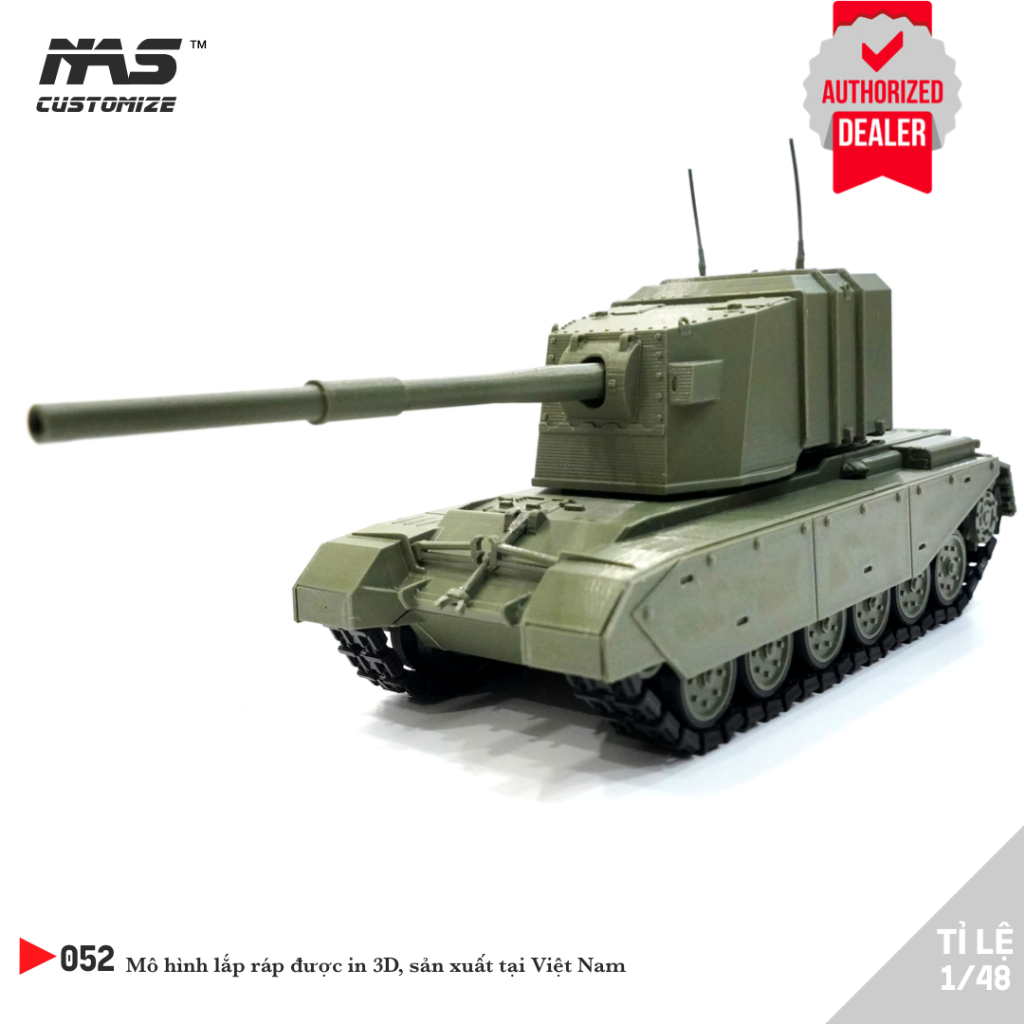 [NAS] โมเดลประกอบถังอังกฤษ FV4005 Stage 2 1/48 โมเดลประกอบทหาร FV4005 Stage 2