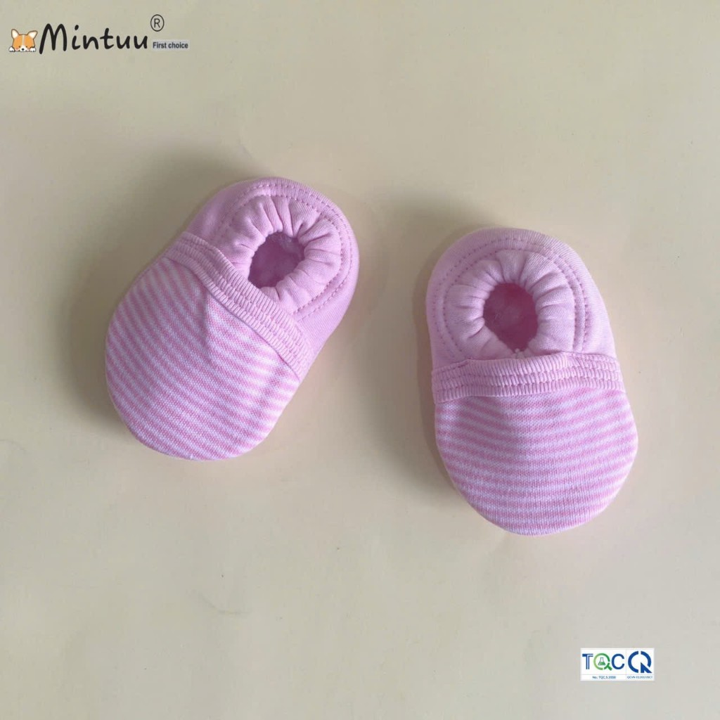 รองเท้าผ้าใบสําหรับเด็กแรกเกิดผ้าลายทางสีแบรนด์ สะระแหน่ - 3211