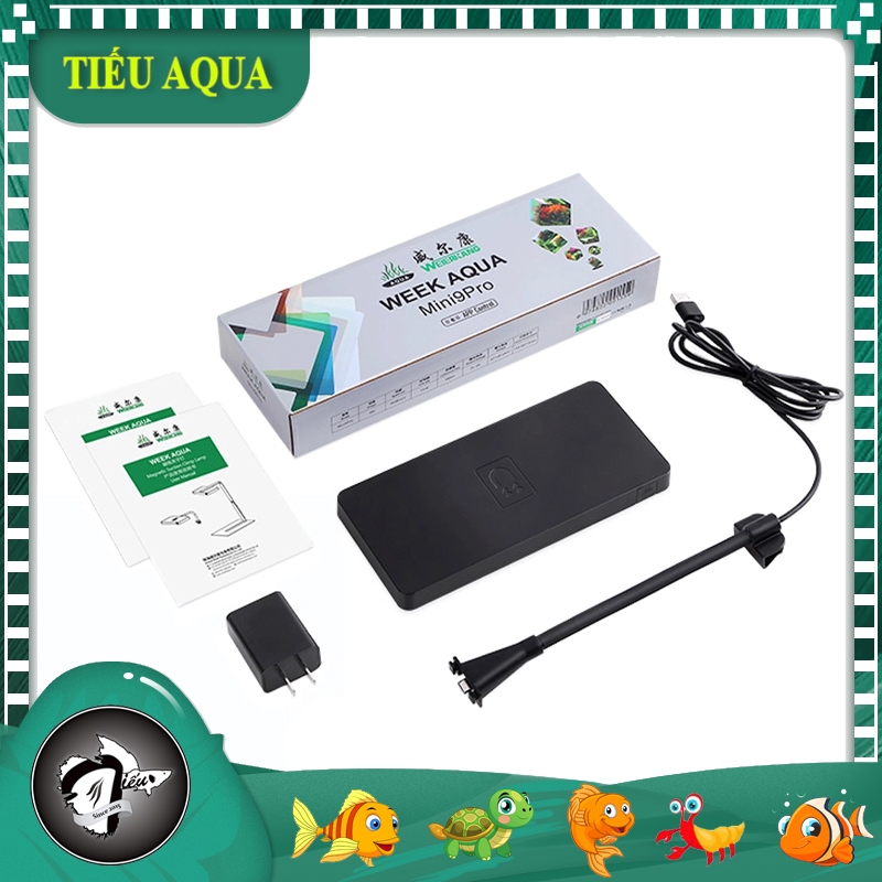 Week Aqua Mini 9Pro RGB และไฟ Led UV - ควบคุมโดยแอพโทรศัพท์