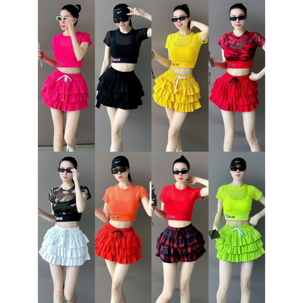 3t KAKI SKIRT สําหรับ Zumba, Gym, โยคะ, แอโรบิก, ฟิตเนสของผู้หญิง