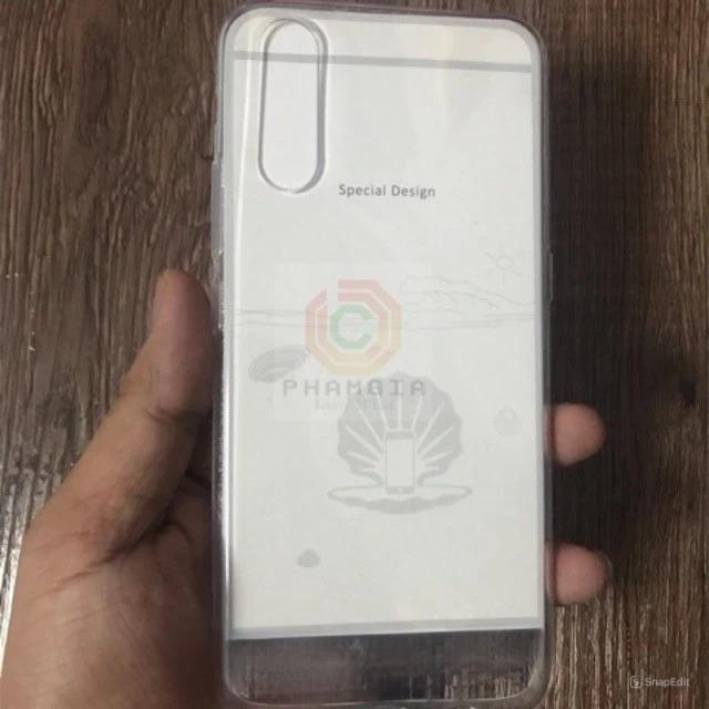 Vivo S1 (Vivo y7s) เคสใสยืดหยุ่นสีดํา