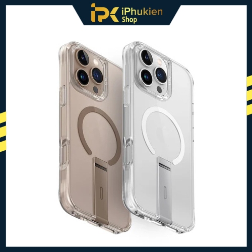 เคส [2IN1] UNIQ Hybrid Eleva รองรับการชาร์จไร้สาย ขาตั้งแบบรวมสําหรับ IP 16 Pro/ 16 Promax