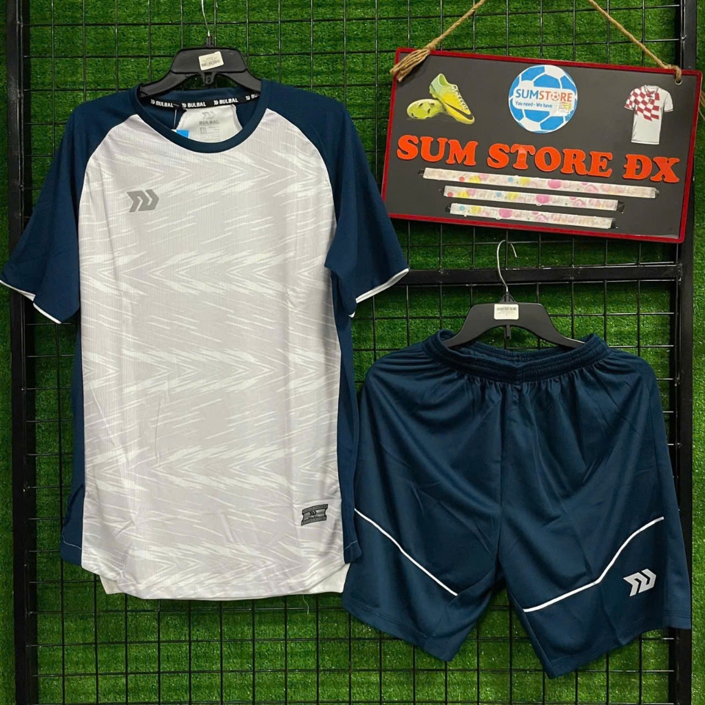 Soccer Clothing_BuBal 6City TN White No-LoGo Soccer Kit_กีฬาผู้ชายและผู้หญิงรุ่นใหม่ล่าสุด