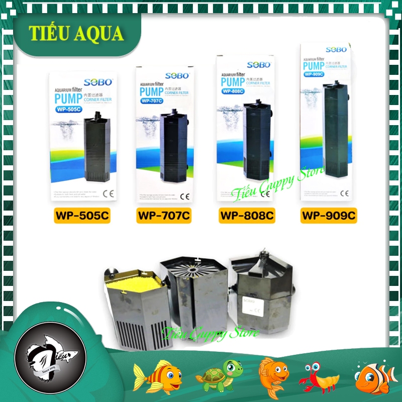 SOBO ปั๊มจุ่มกรอง WP-505C WP-707C WP-808C WP-909C เฉพาะสําหรับตู้ปลาขนาดเล็ก
