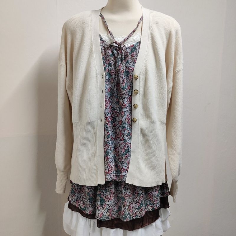 Cardigan GU Nhật Khoác/Layer size XL/SML Mori Kei Vintage Y2K/Casuall/Soft Girl/Ulzzang/Basic/Minima