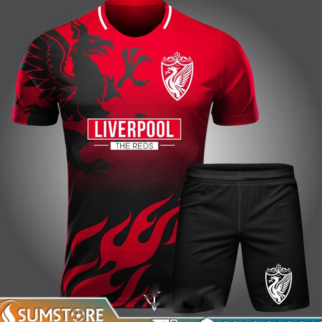 เสื้อฟุตบอลสโมสร ลิเวอร์พูล สีแดง 10 - ชุดฟุตบอล เบี้ยประกันภัย 2021