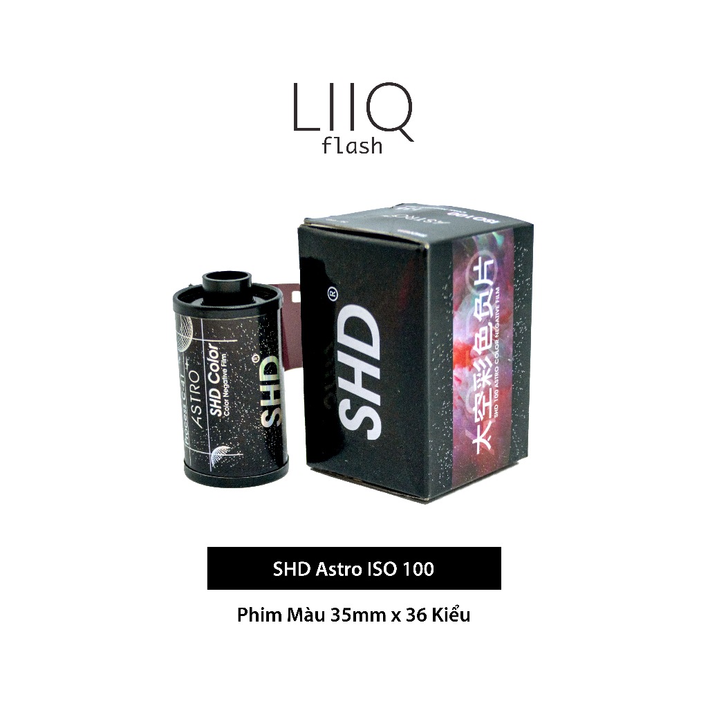ฟิล์ม SHD Astro ISO 100, สี, 135/35 มม. x 36 รูปแบบ, วันที่พิมพ์สําหรับกล้องฟิล์ม - แฟลช LIIQ