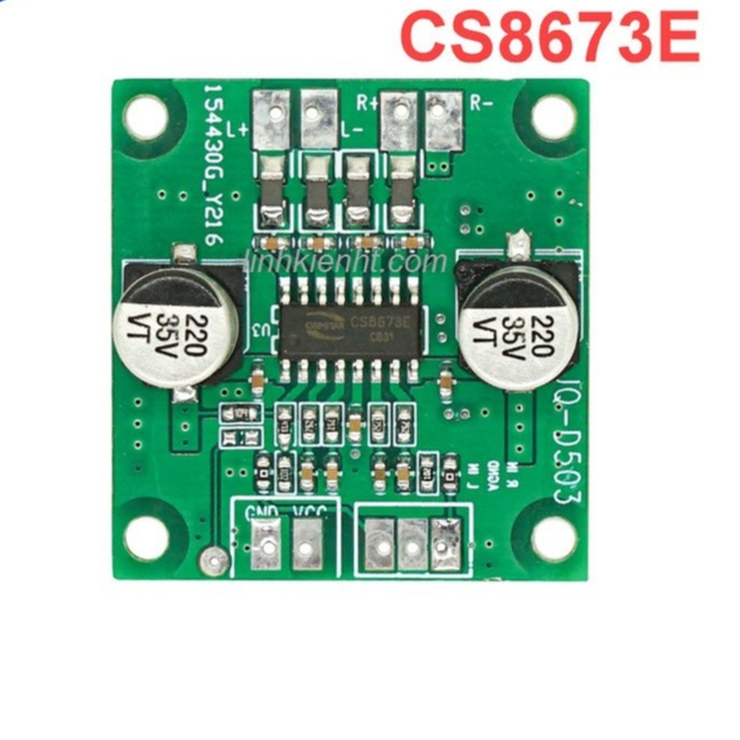 วงจรเครื่องขยายเสียง CS8673 CS8673E 2x40W 7V-25V แหล่งจ่ายไฟ DC