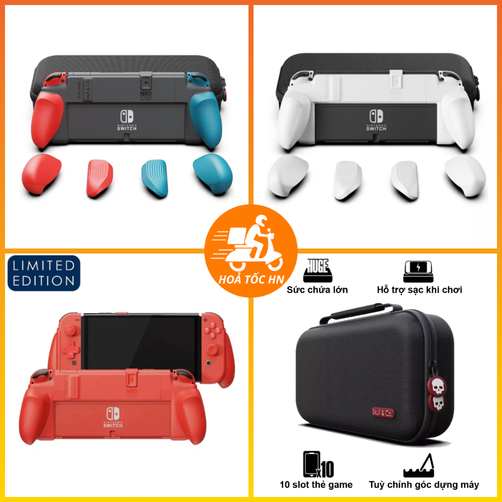 เคส Skull & Co NeoGrip และ Maxbarry สําหรับ Nintendo Switch