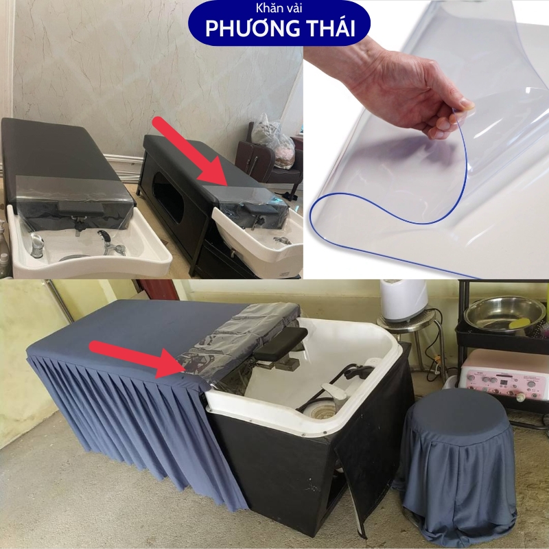 แผ่นพลาสติกยืดหยุ่นสําหรับเตียงแชมพูป้องกันน้ําดีหนาโปร่งใส - รูปที่ 5