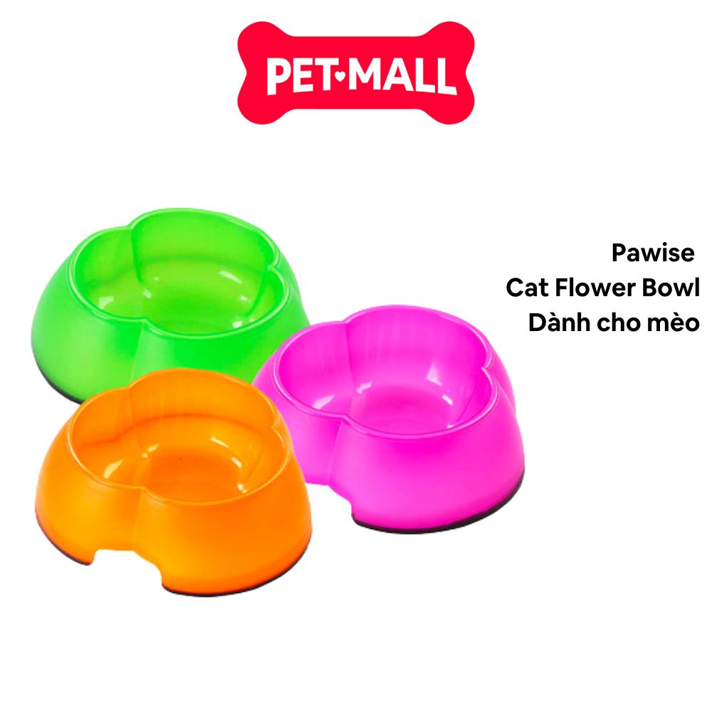 ชามดอกไม้แมว Pawise - Petmall