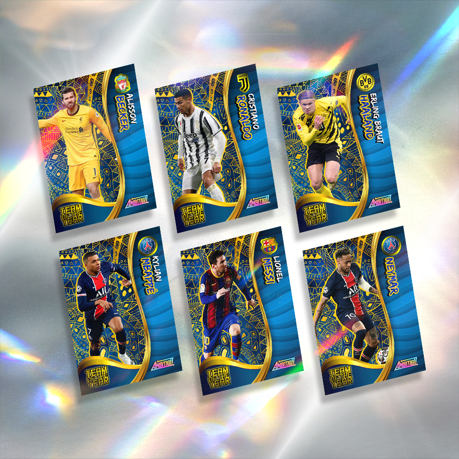 2021 TOTY | การ์ดนักฟุตบอล | Ronaldo Messi Haaland Neymar Mbappe De Bruyne Bruno Van Dijk Alisson Ne