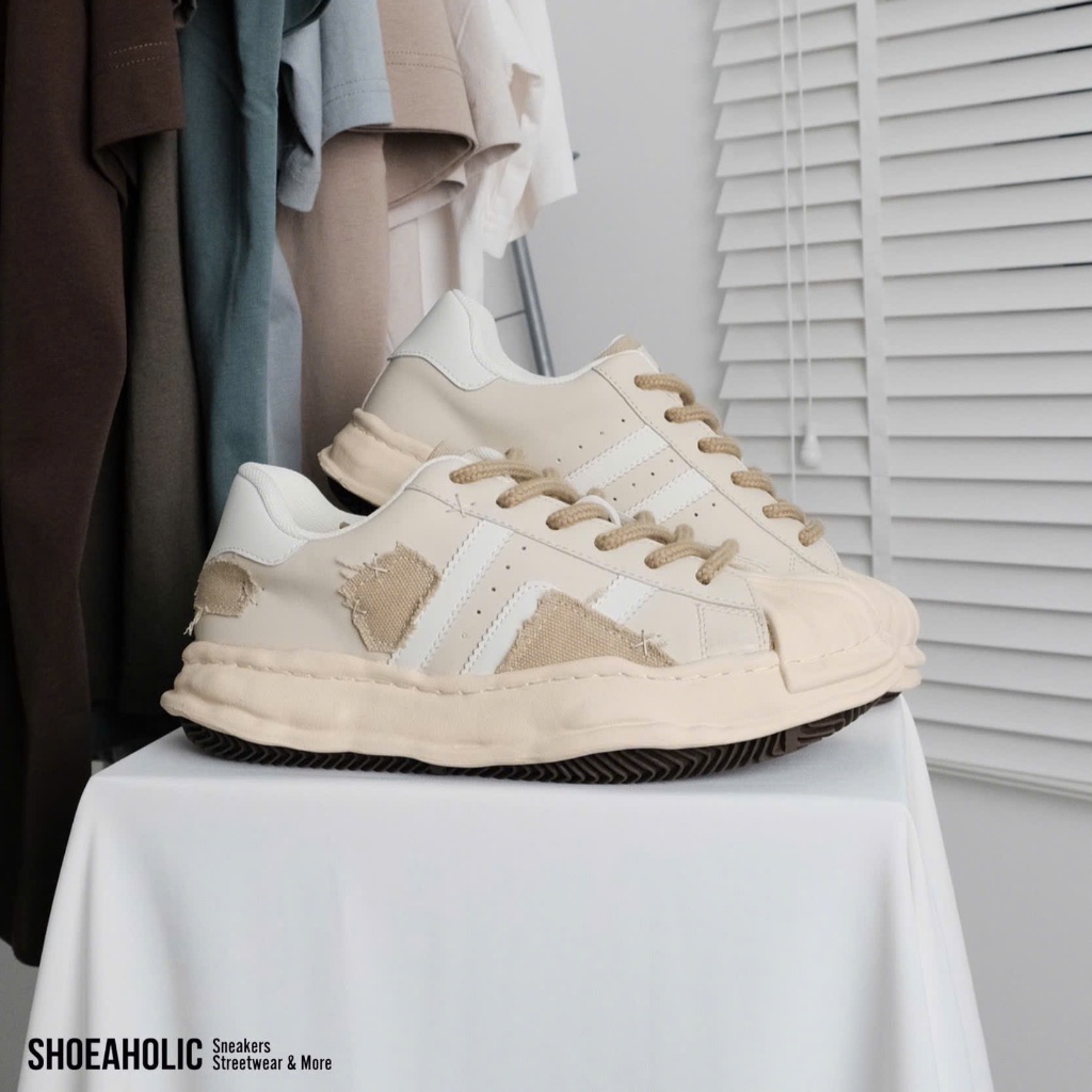 MMY Maison MIHARA YASUHIRO รองเท้านิ้วเท้าหอยเชลล์ก้อน