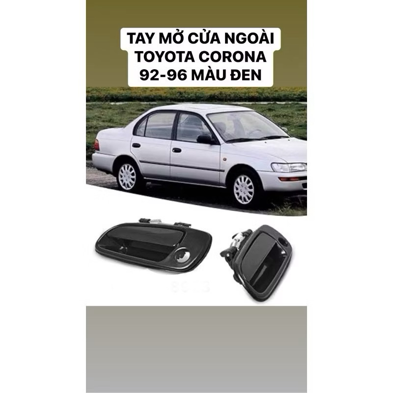 คุณภาพสูงสีดํา Toyota Corona 1992-1996 มือจับประตูภายนอก