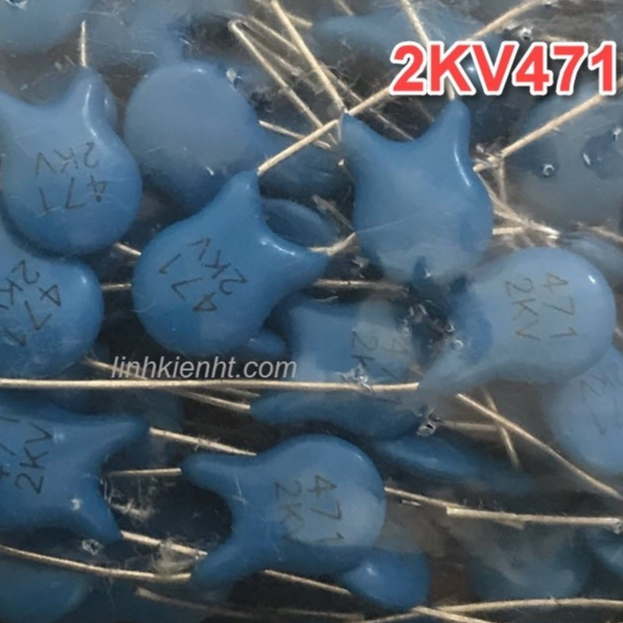 กระเป๋า 50 ชิ้น HIGH PRESSURE CERAMIC CAPACITORS 2KV 470P 2000V