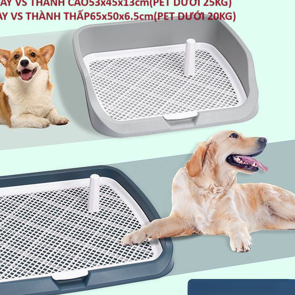 TOILET TRAY พร้อมแปรงสําหรับ DOGS 2 ขนาด(65x50x6.5cm),(53x45x13cm)สําหรับ PETS UNDER 25KG.